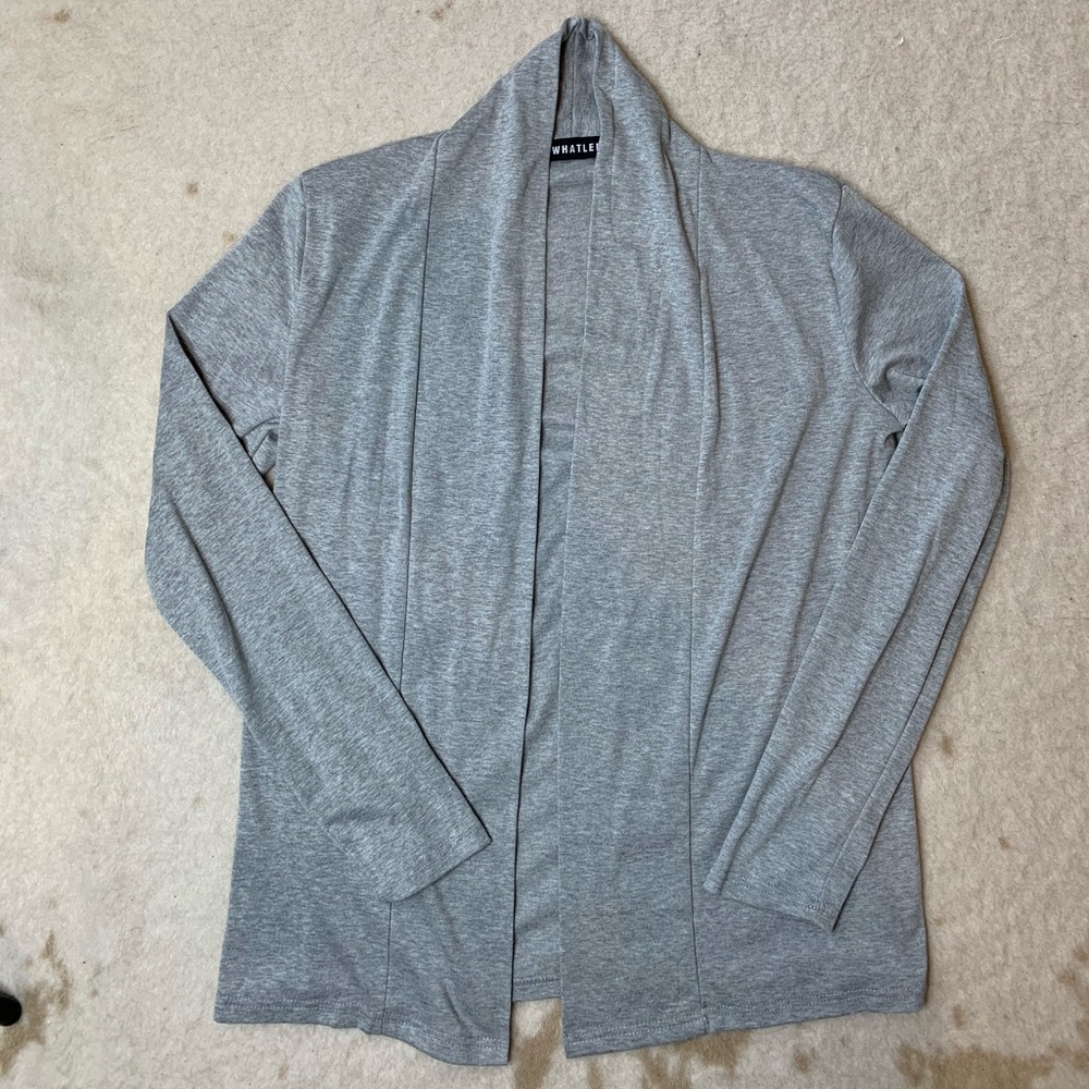 WHATLEES Gray Cardigan